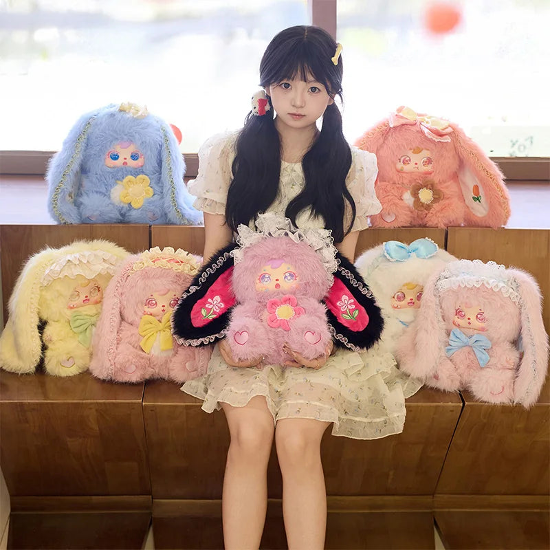 Samuel Blind Box Rabbit Elf 680% Body Plush Figure Cute Fluffy Collectible Doll Creative Decor For Adult Collectors