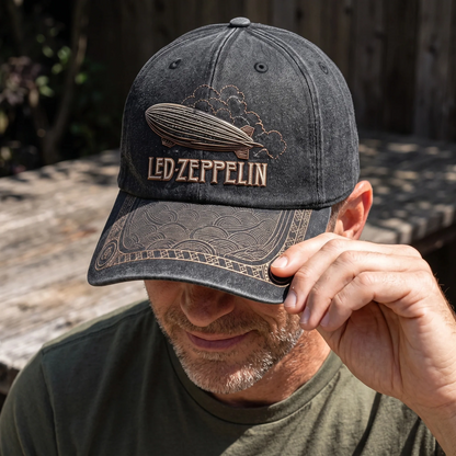 LZE Swan Song Distressed Denim Cap