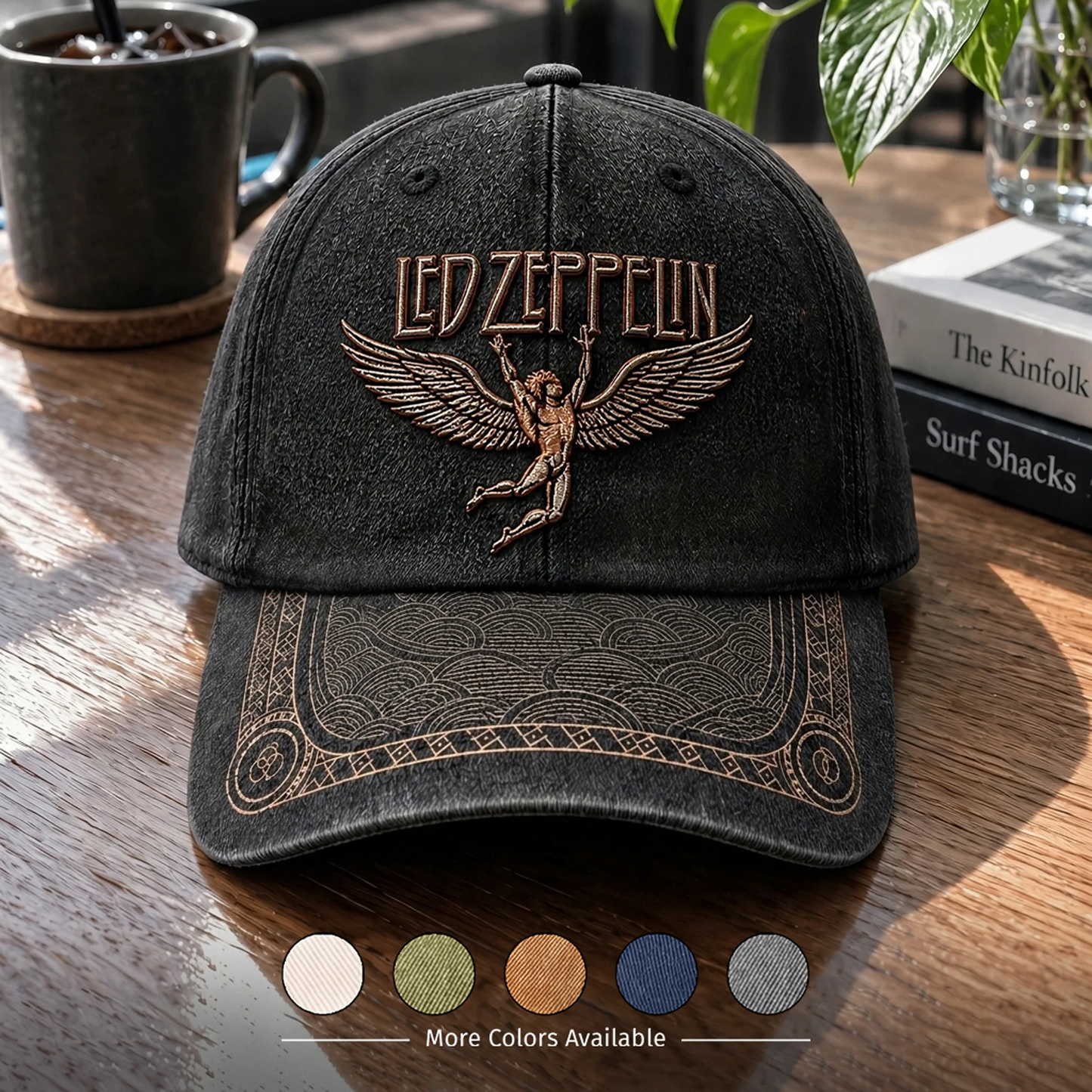 LZE Swan Song Distressed Denim Cap